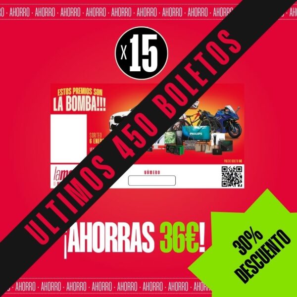 15 Boletos